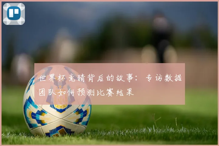世界杯竞猜背后的故事：专访数据团队如何预测比赛结果